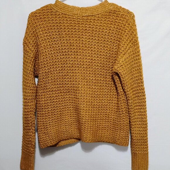 NWT A.N.A. Womens Cardigan Sweater Size XS Gold Loose Knit NEW - Picture 3 of 8
